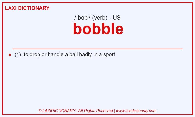 Definition bobble in American English