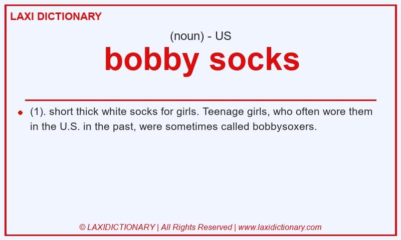 Definition bobby socks in American English
