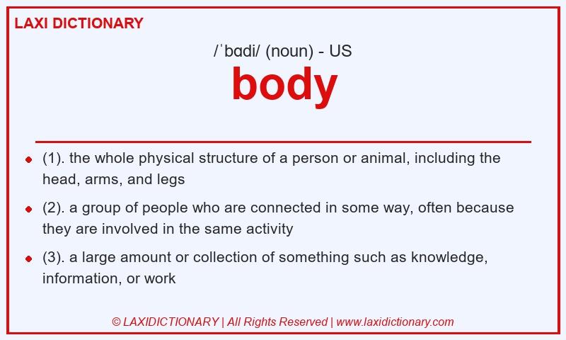Definition body in American English