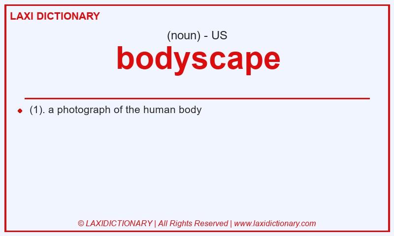 Definition bodyscape in American English