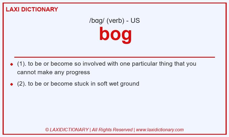 Definition bog in American English