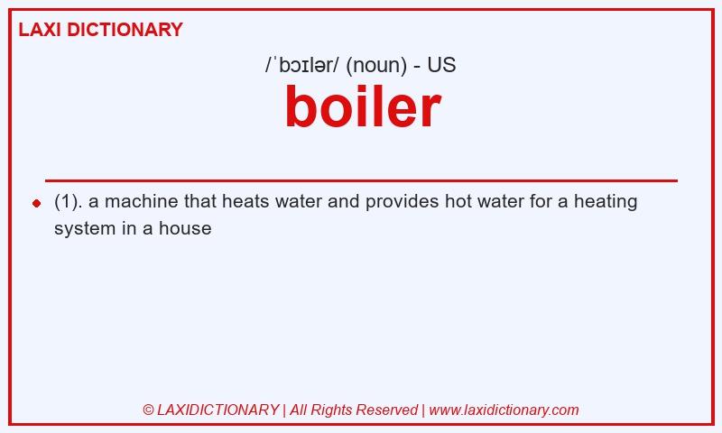Definition boiler in American English