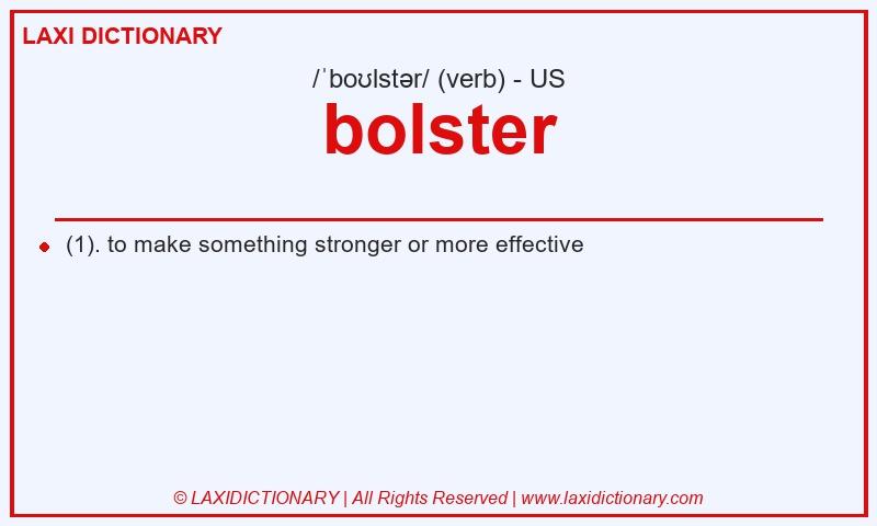 Definition bolster in American English