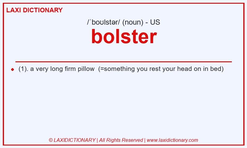 Definition bolster in American English