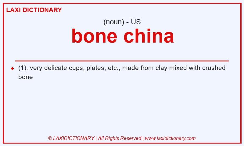 Definition bone china in American English