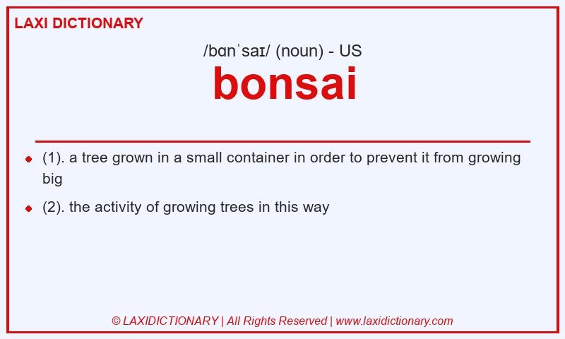 Definition bonsai in American English