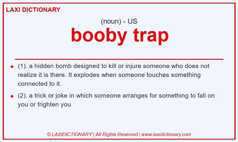 Definition booby trap in American English