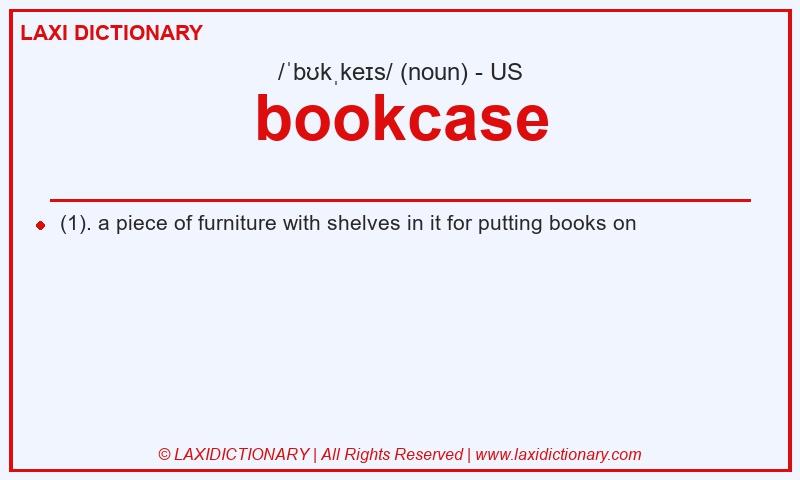 Definition bookcase in American English