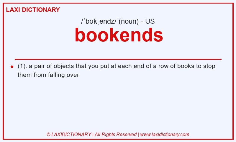 Definition bookends in American English