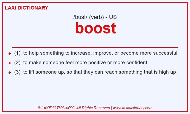 Definition boost in American English