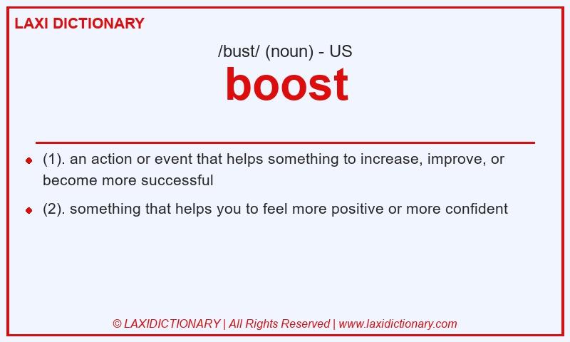 Definition boost in American English