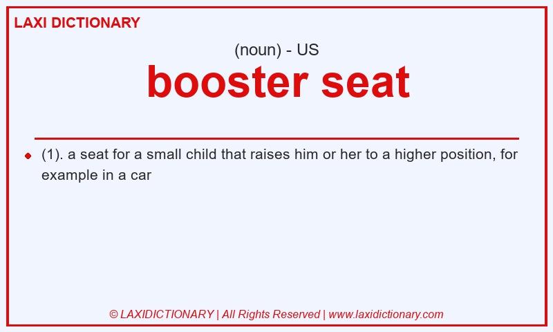 Definition booster seat in American English