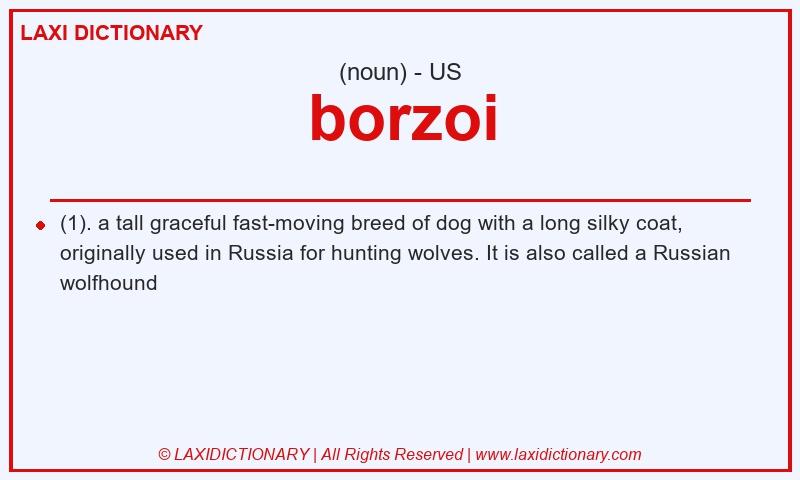 Definition borzoi in American English