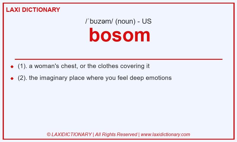 Definition bosom in American English