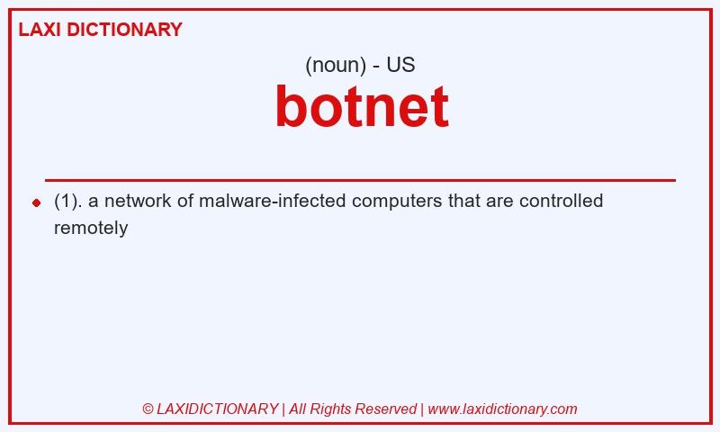 Definition botnet in American English