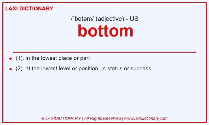 Definition bottom in American English