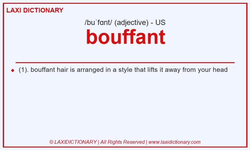 Definition bouffant in American English