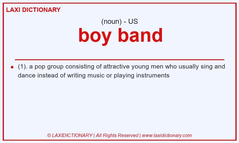 Definition boy band in American English