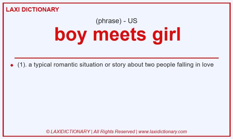 Definition boy meets girl in American English