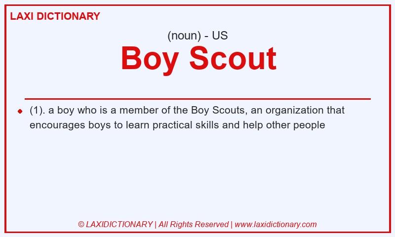 Definition Boy Scout in American English