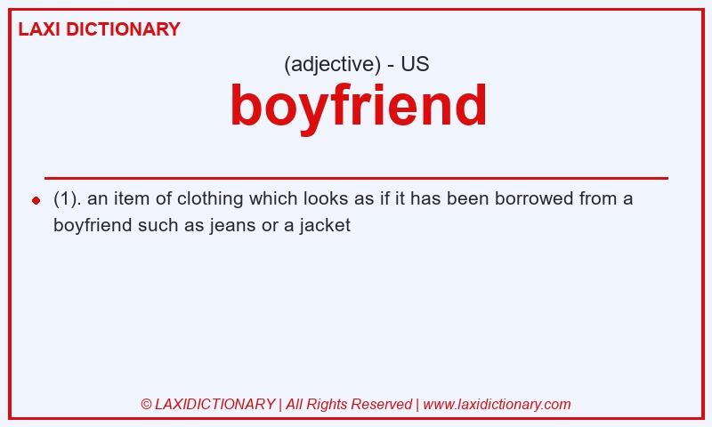 Definition boyfriend in American English