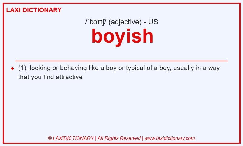 Definition boyish in American English