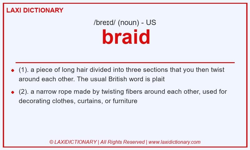 Definition braid in American English