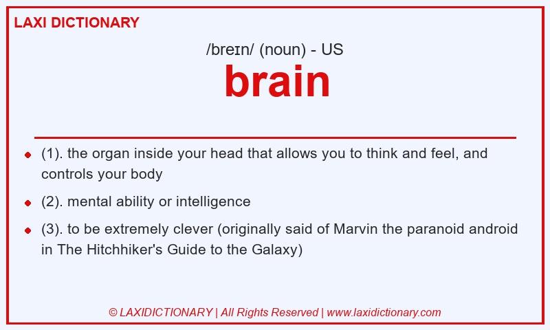 Definition brain in American English