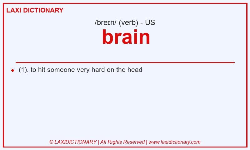 Definition brain in American English