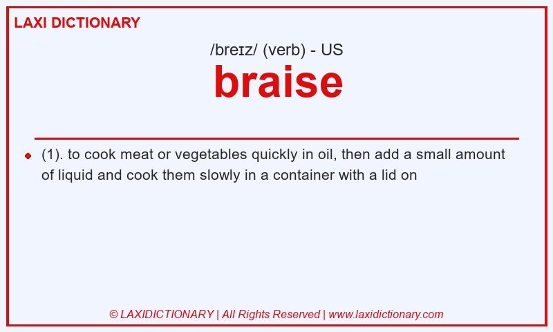 Definition braise in American English