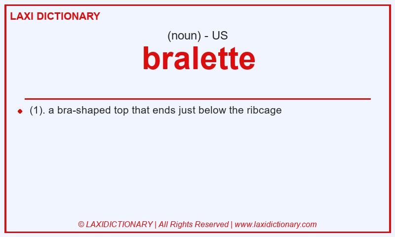 Definition bralette in American English