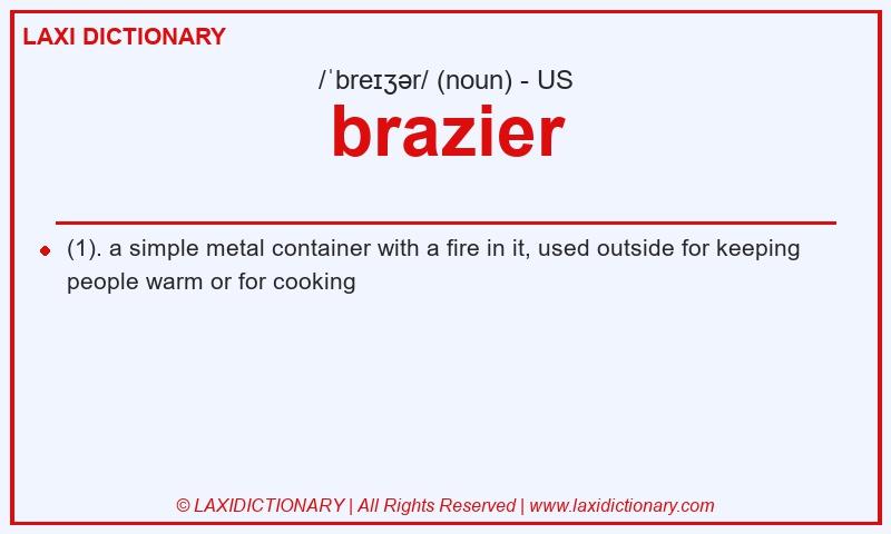 Definition brazier in American English