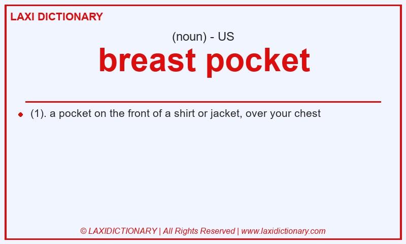 Definition breast pocket in American English