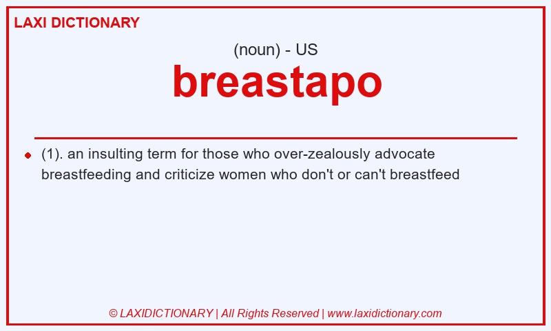 Definition breastapo in American English