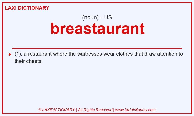 Definition breastaurant in American English