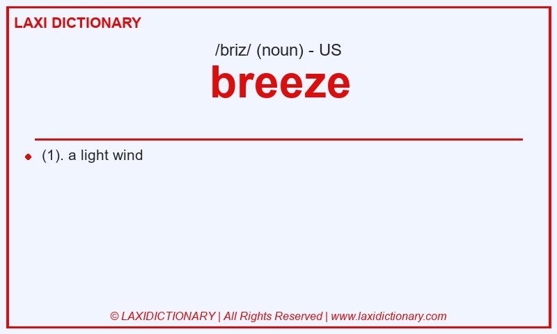 Definition breeze in American English