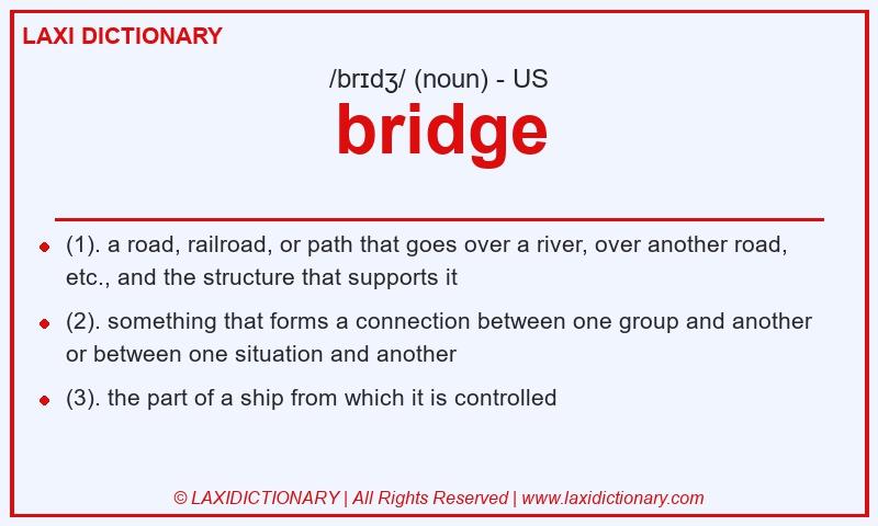 Definition bridge in American English