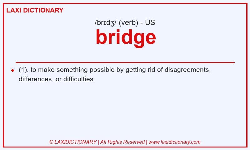 Definition bridge in American English