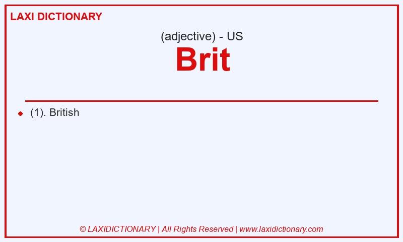Definition Brit in American English