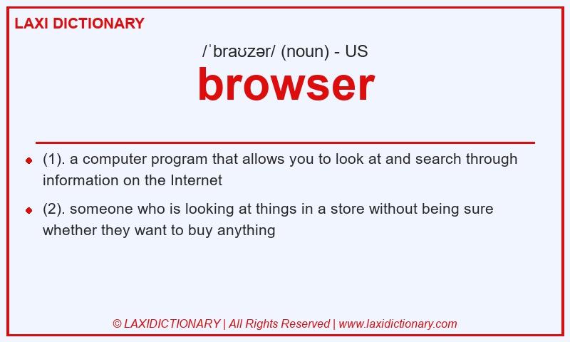 Definition browser in American English