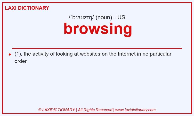Definition browsing in American English