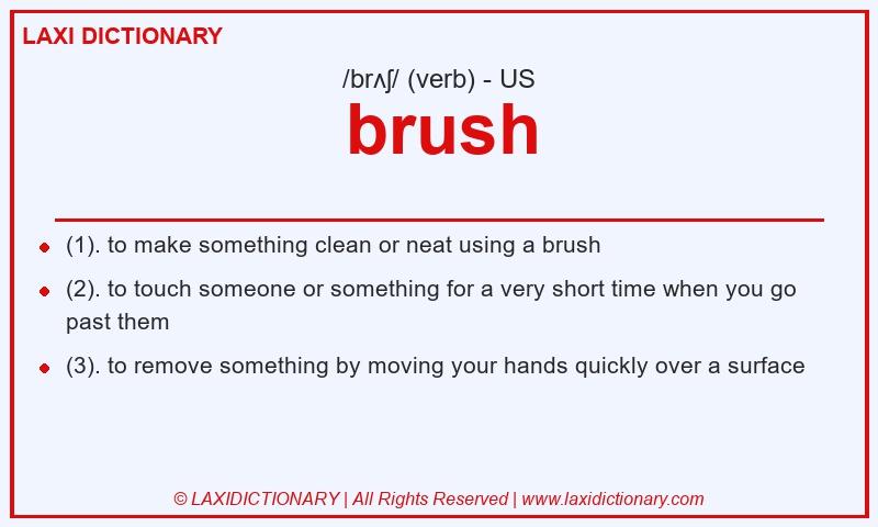 Definition brush in American English