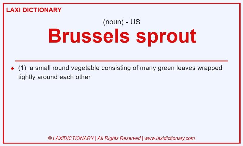 Definition Brussels sprout in American English