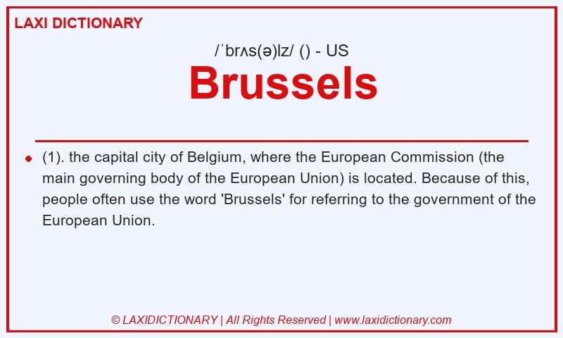 Definition Brussels in American English