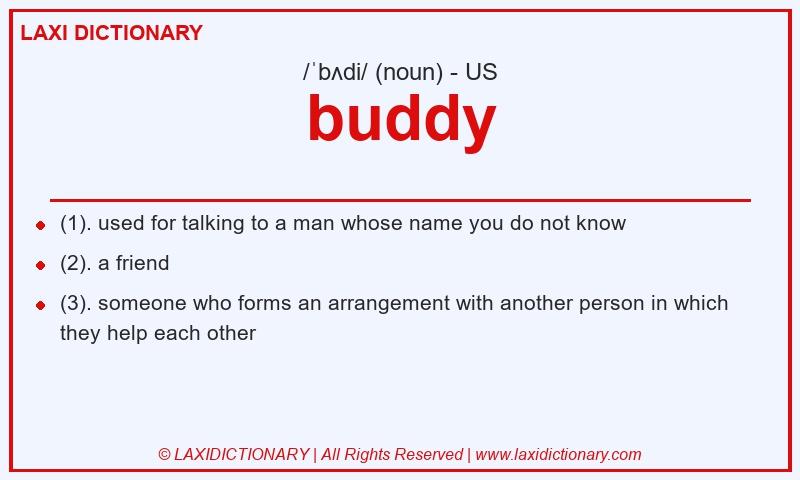 Definition buddy in American English