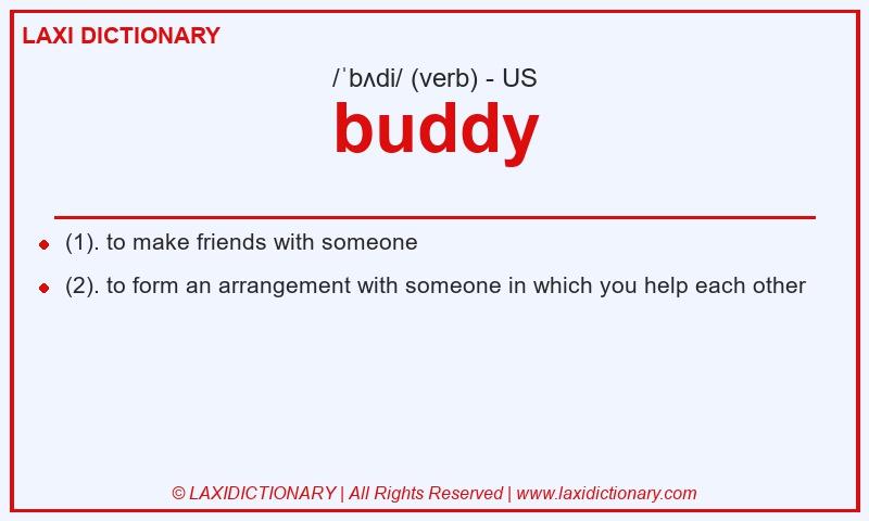 Definition buddy in American English