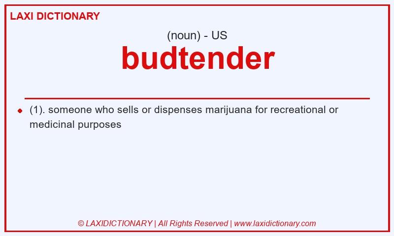 Definition budtender in American English