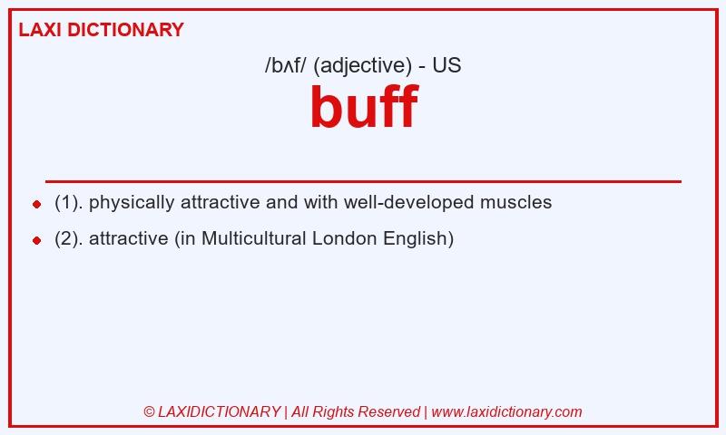 Definition buff in American English
