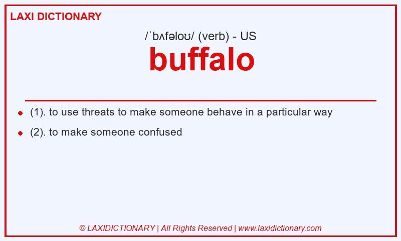 Definition buffalo in American English