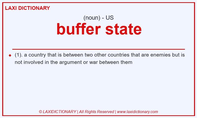 Definition buffer state in American English